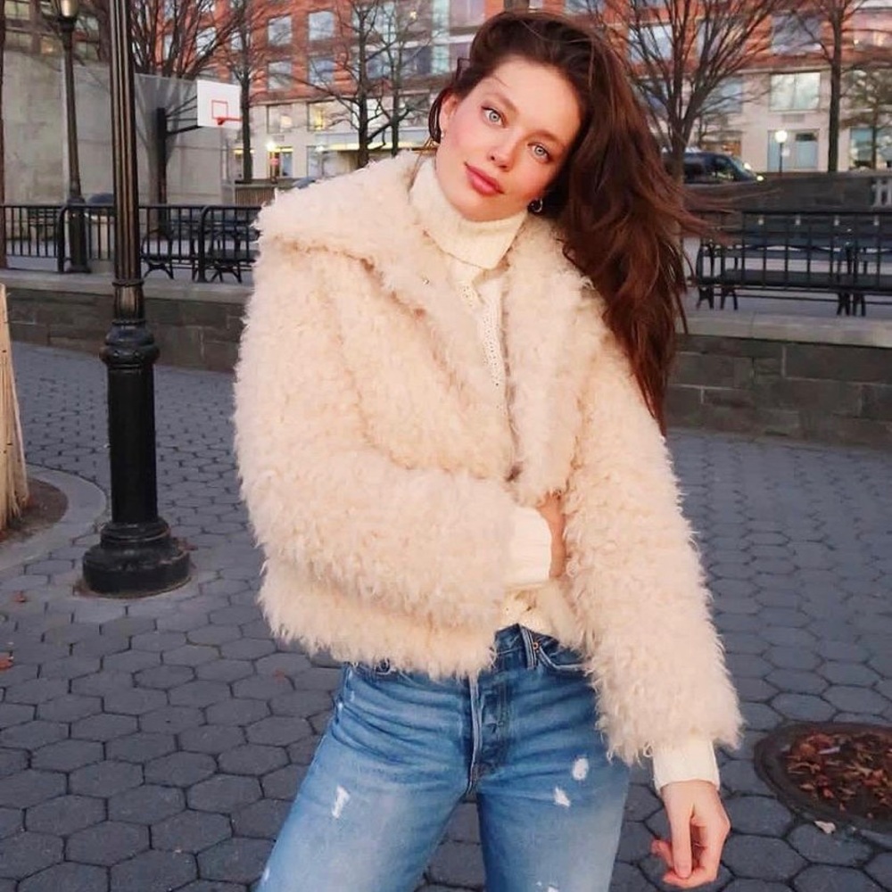 Rouje Paris Serge Faux Fur Coat — Excellent